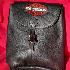 Harley Davidson genuine leather backpack